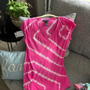 Inc womens tee shirt size L hot pink